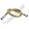 Flexigas profi, MF 1/2"x1/2", flexibilná kovová pripojovacia hadica pre plynové pripojenie so žltou PVC ochranou 